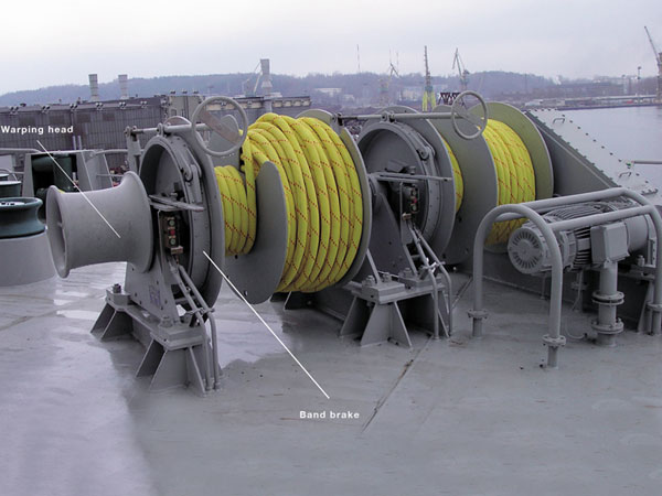 Double drum mooring windlass with good working performance