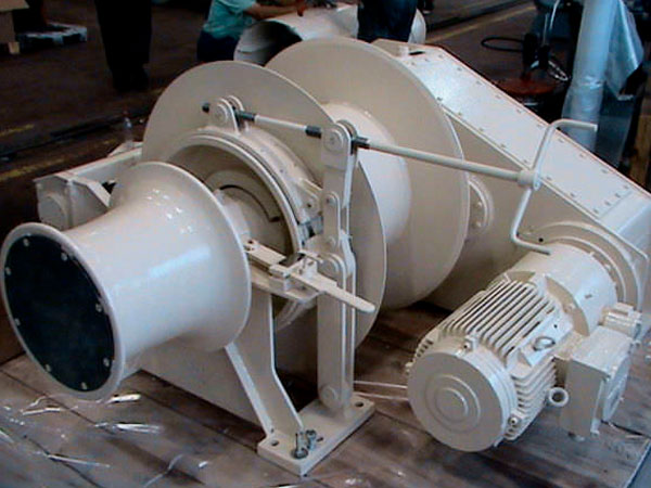 Single drum marine winch for sale