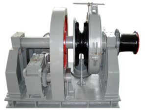 Electric single gypsy winch for anchoring work