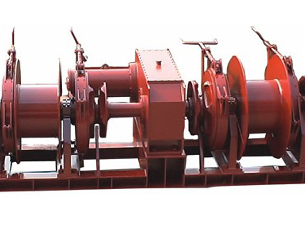 Double drum anchor winch supplied by Sinma